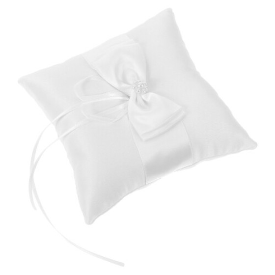 3点セット結婚式用リボン付きブライダルピロー